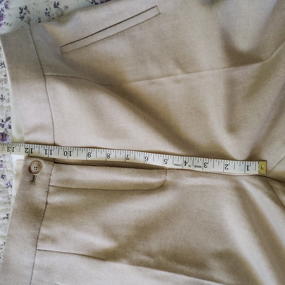 Sezane Martin Trousers wool blend in ecru size 40/8 - Picture 10 of 10